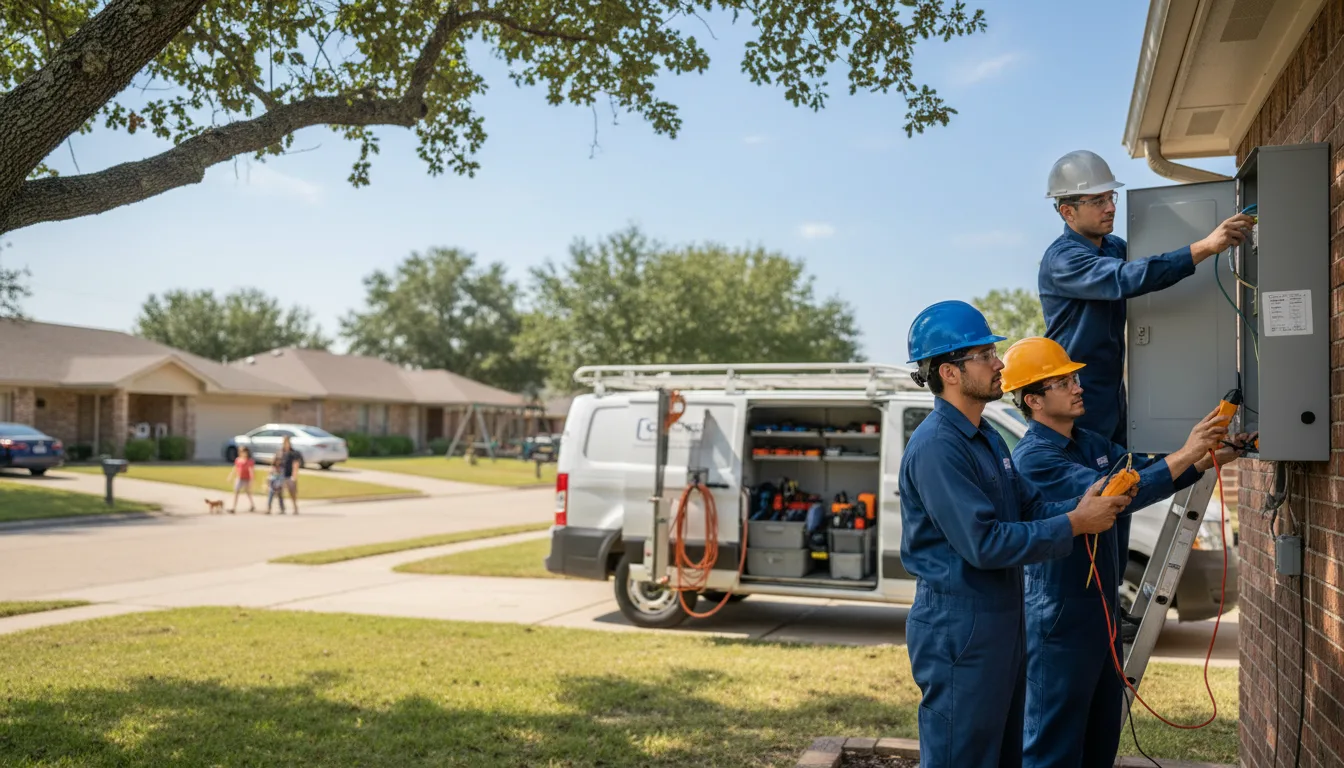 Certified electrician providing emergency electrical services in Versailles, IL